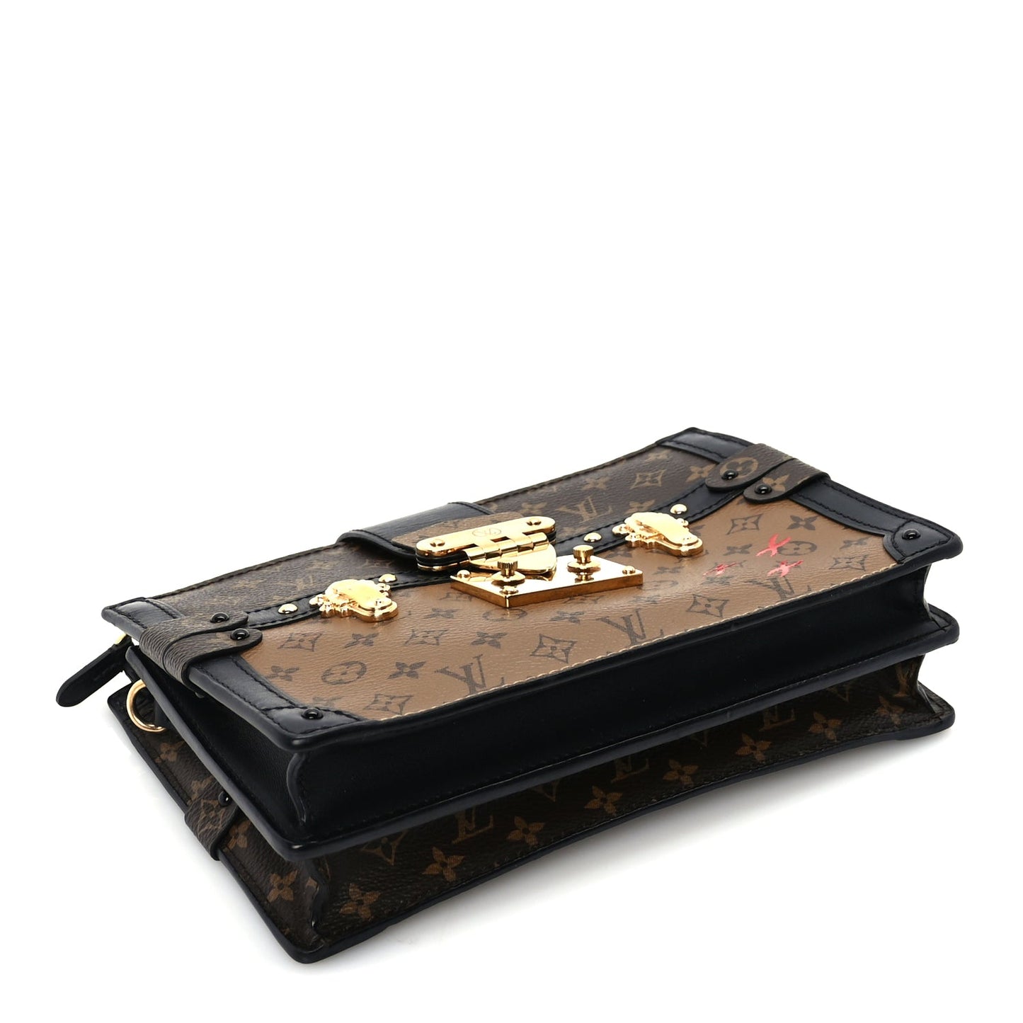 Louis Vuitton Reverse Monogram Trunk Clutch Black