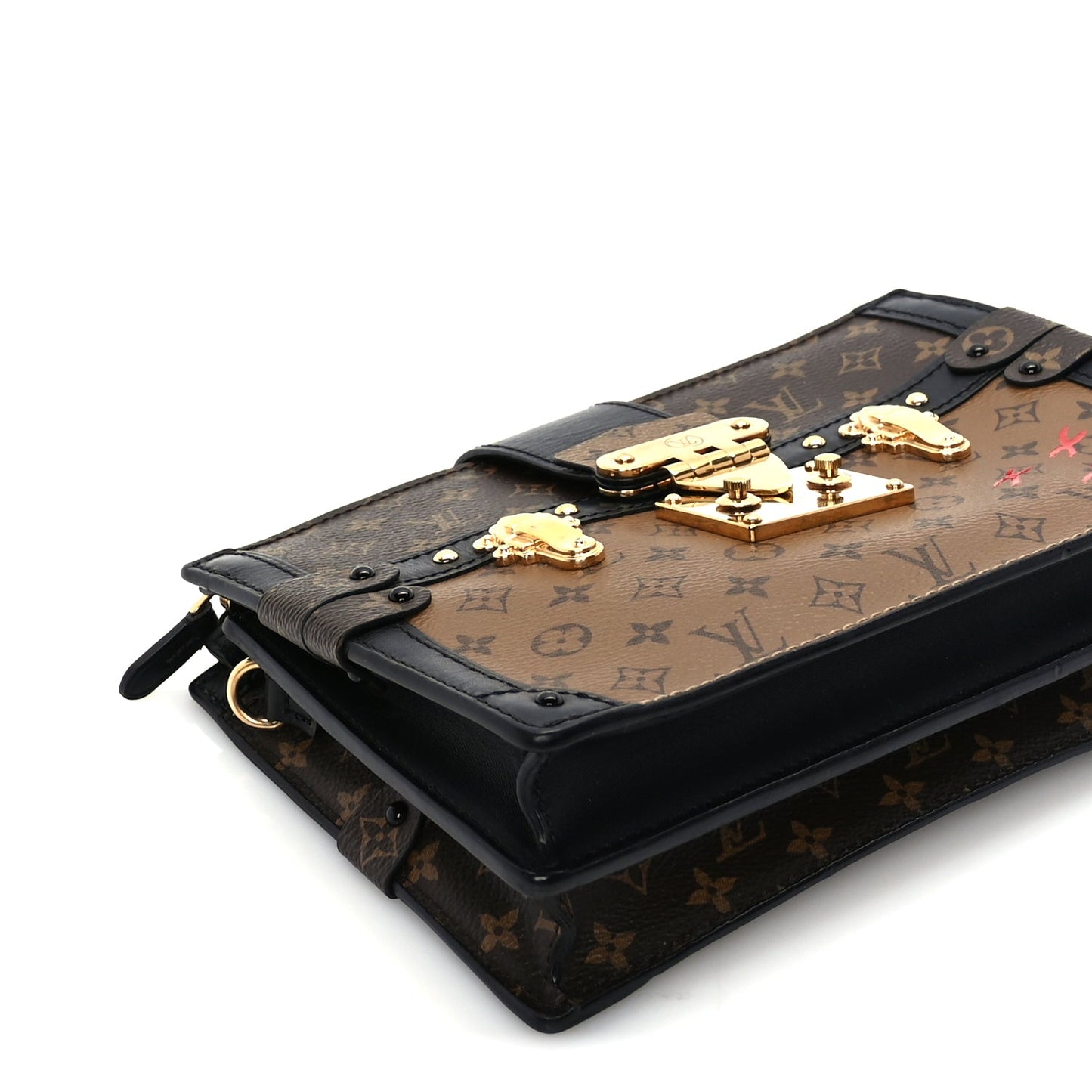 Louis Vuitton Reverse Monogram Trunk Clutch Black
