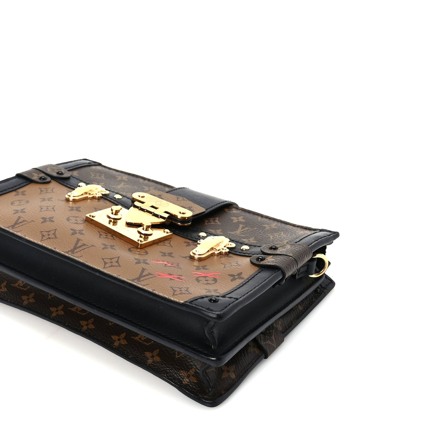 Louis Vuitton Reverse Monogram Trunk Clutch Black