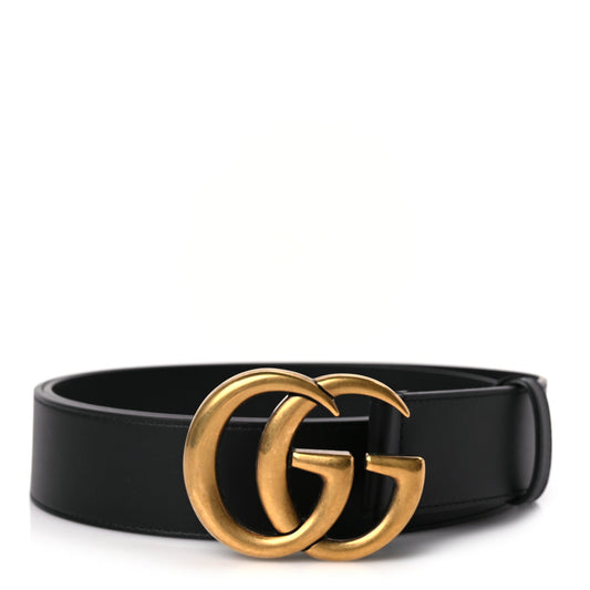 Gucci Calfskin Double G 40mm Belt 110 44 Black