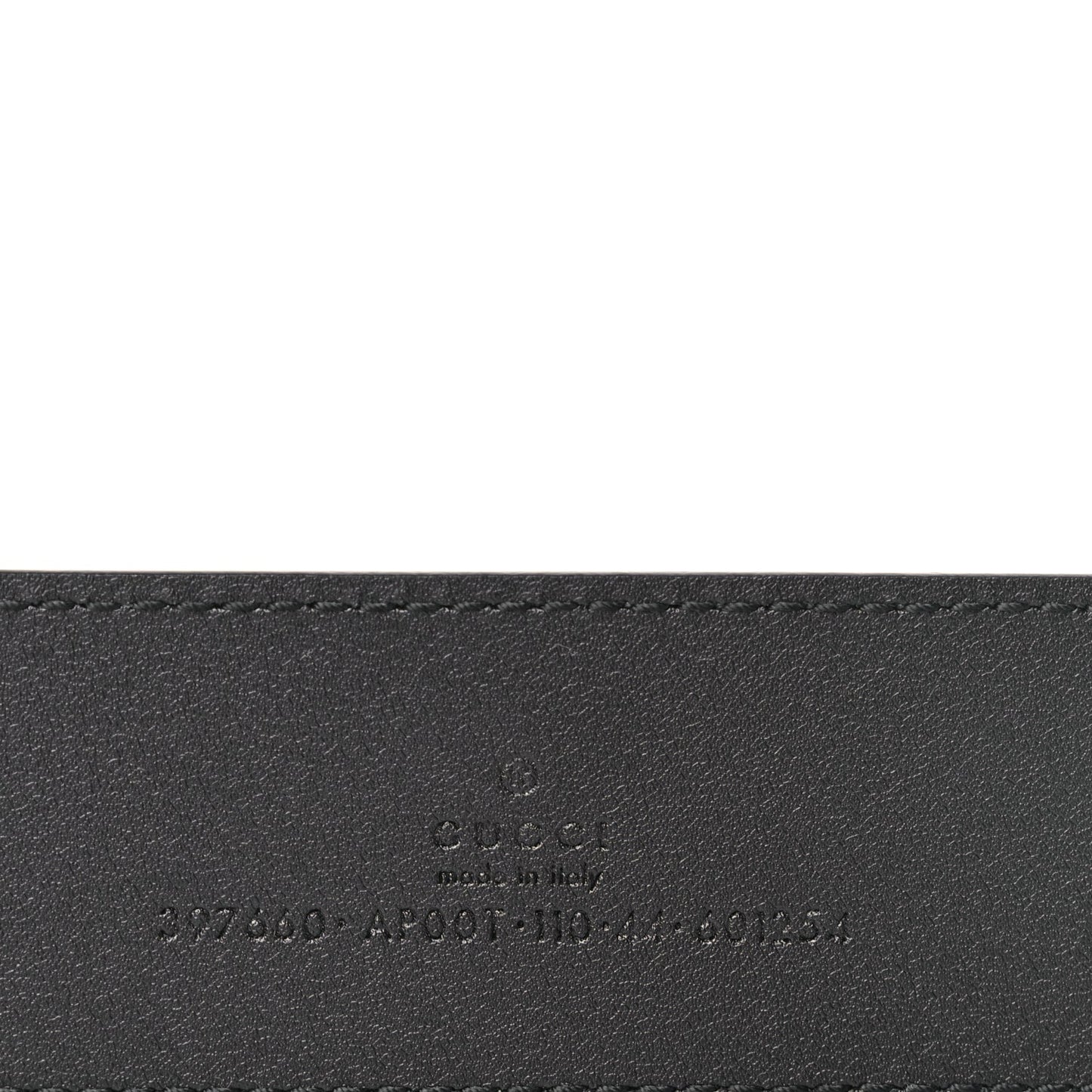 Gucci Calfskin Double G 40mm Belt 110 44 Black