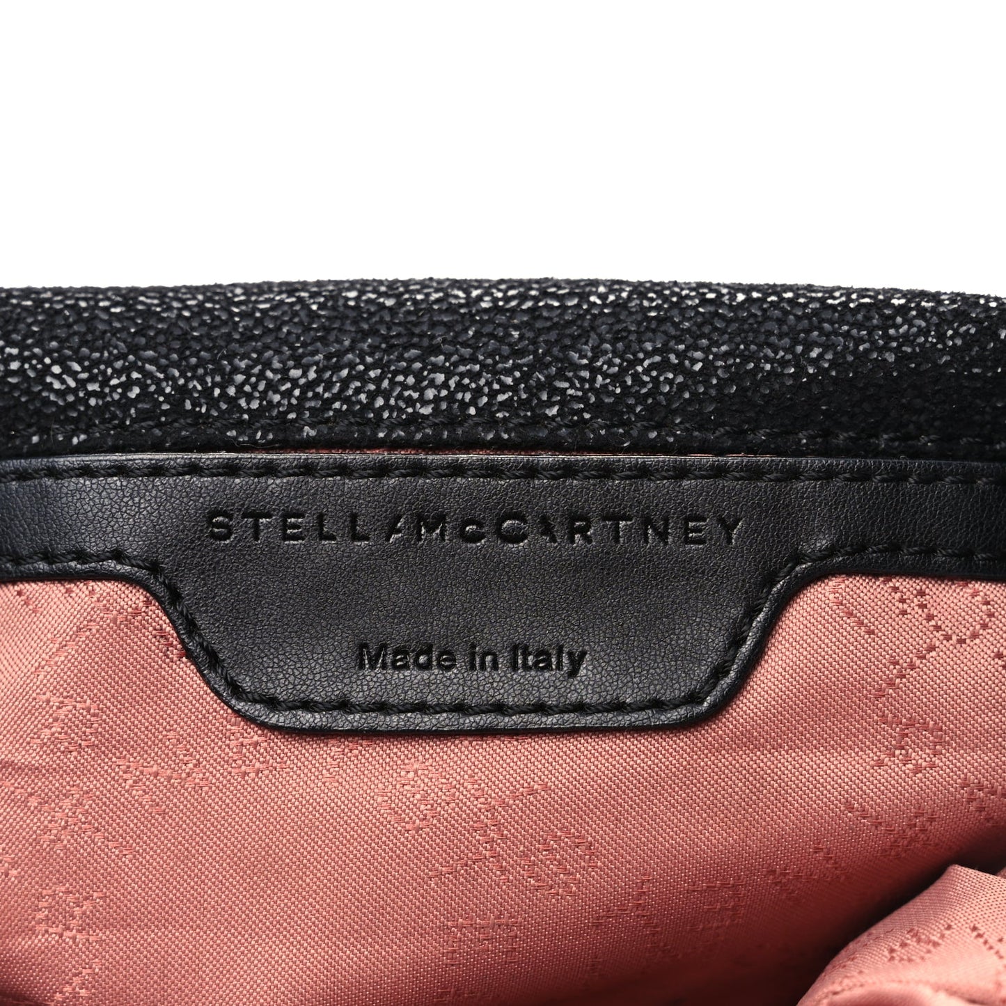 Stella McCartney Shaggy Deer Mini Falabella Fold Over Tote Black