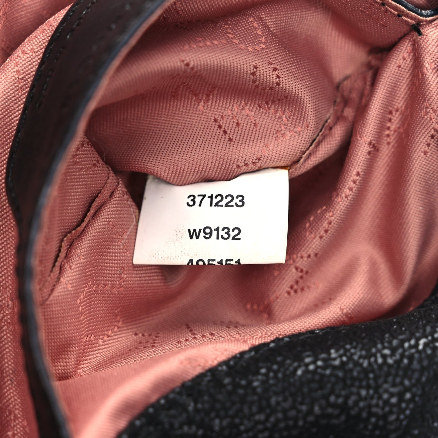 Stella McCartney Shaggy Deer Mini Falabella Fold Over Tote Black
