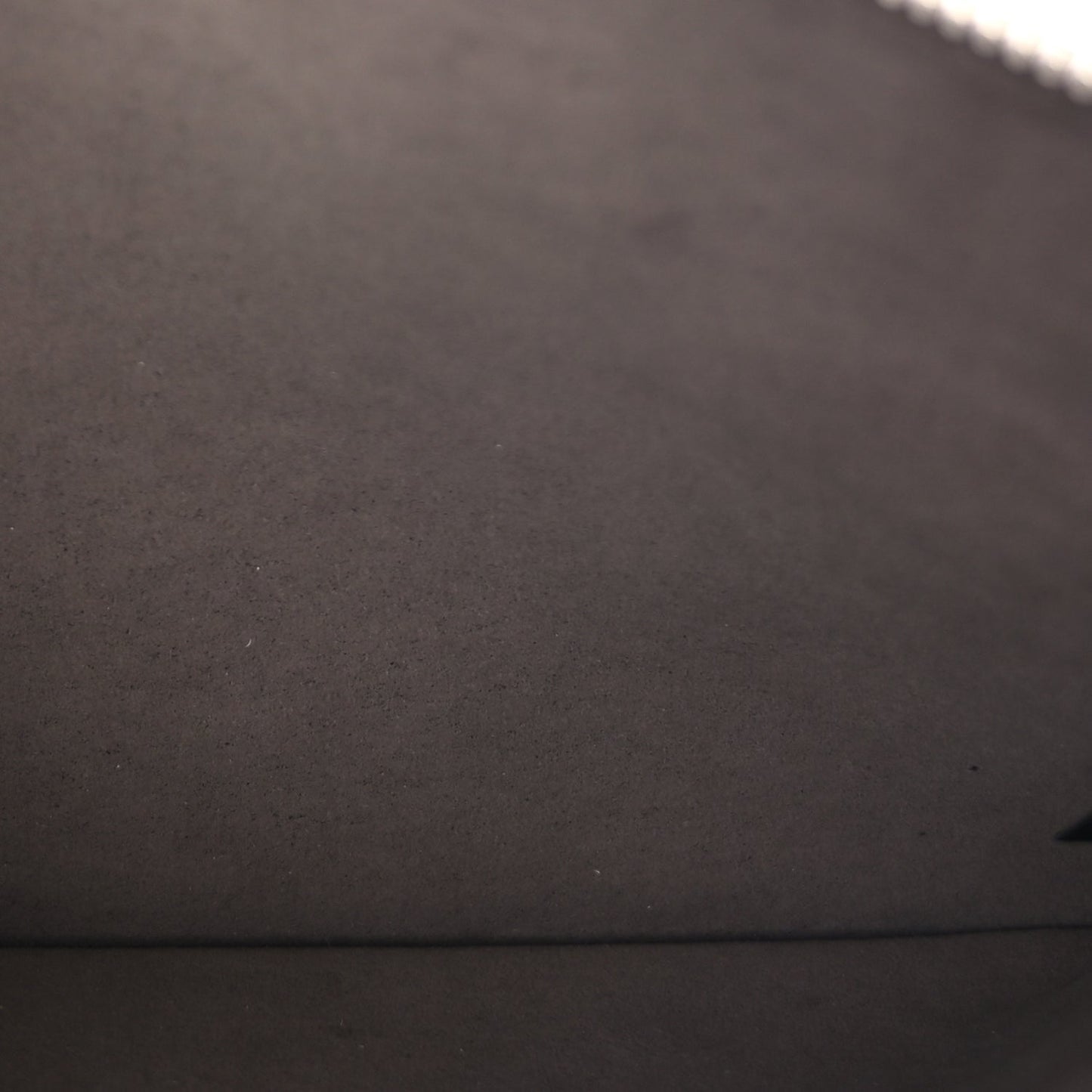 Fendi Cuoio Romano Logo Pouch  Grey