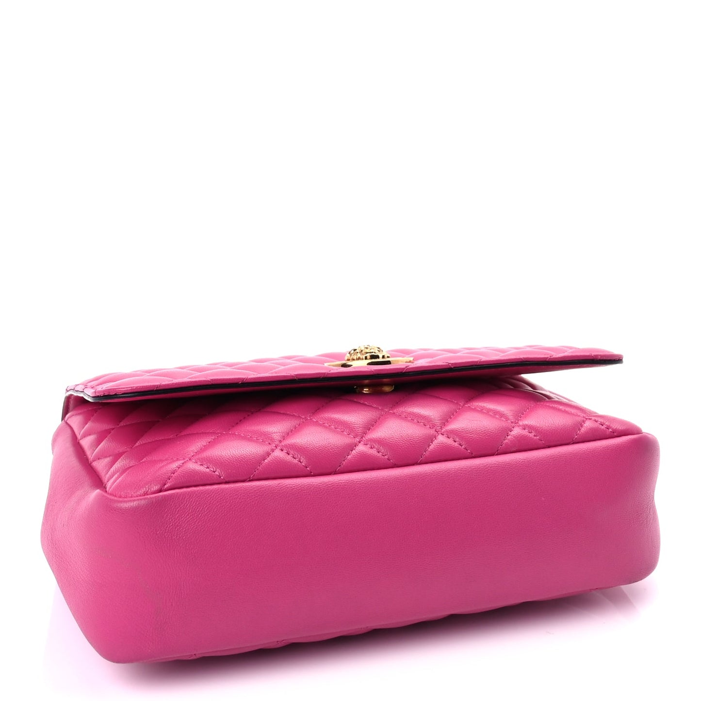 Versace Nappa Quilted Medusa Chain Crossbody  Pink