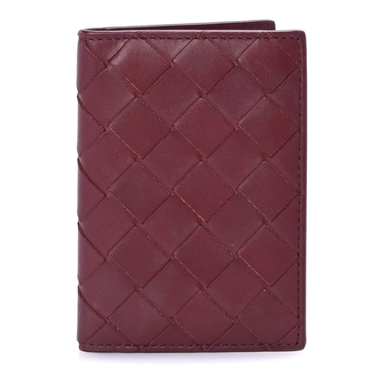Bottega Veneta Nappa Maxi Intrecciato Bi-Fold Card Holder  Barolo
