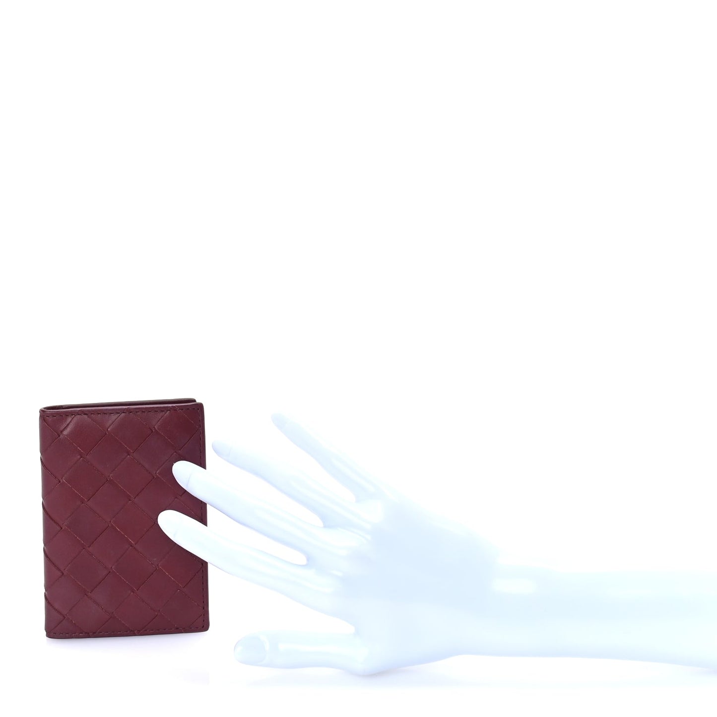 Bottega Veneta Nappa Maxi Intrecciato Bi-Fold Card Holder  Barolo