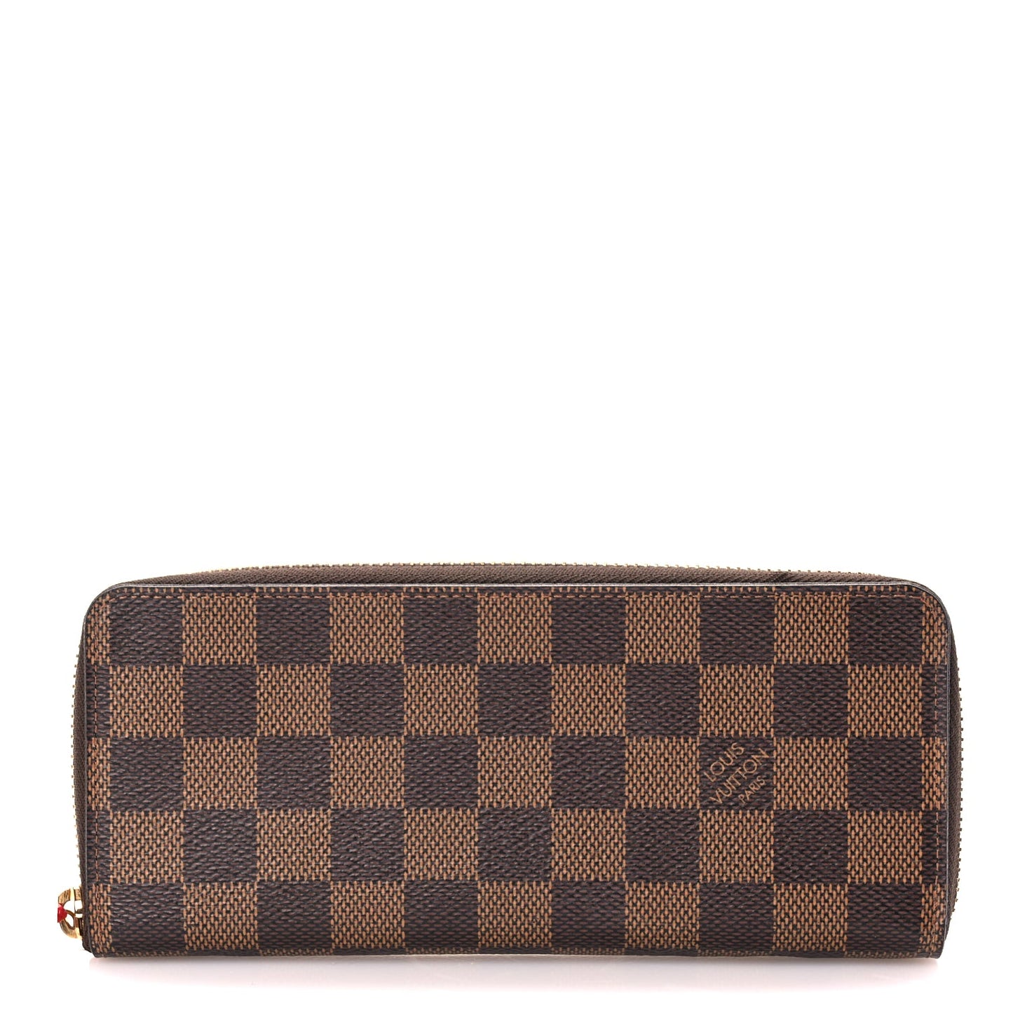 Louis Vuitton Damier Ebene Clemence Wallet Cherry