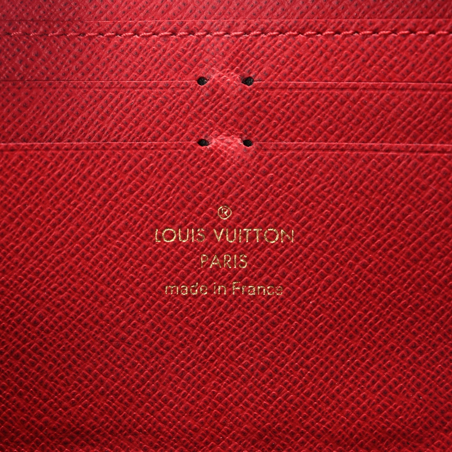 Louis Vuitton Damier Ebene Clemence Wallet Cherry