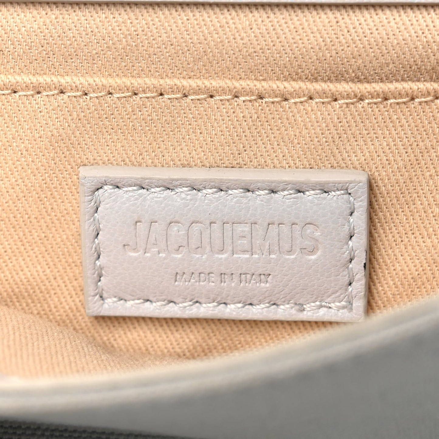 Jacquemus Canvas Le Messageru Bag  Grey