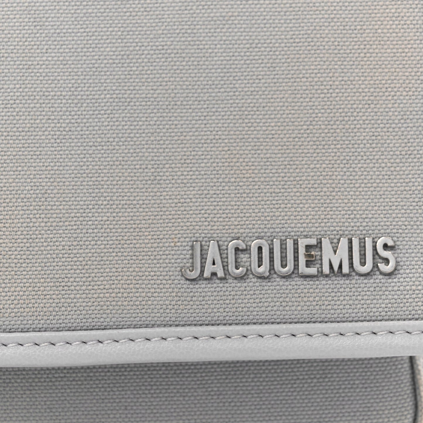 Jacquemus Canvas Le Messageru Bag  Grey