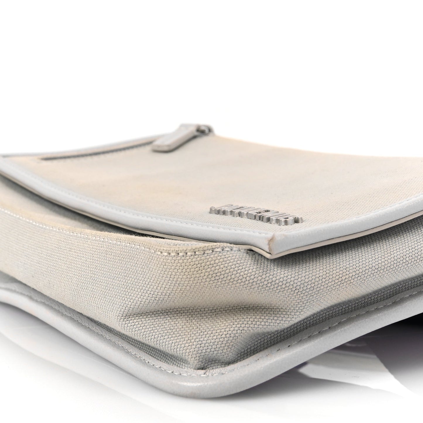 Jacquemus Canvas Le Messageru Bag  Grey