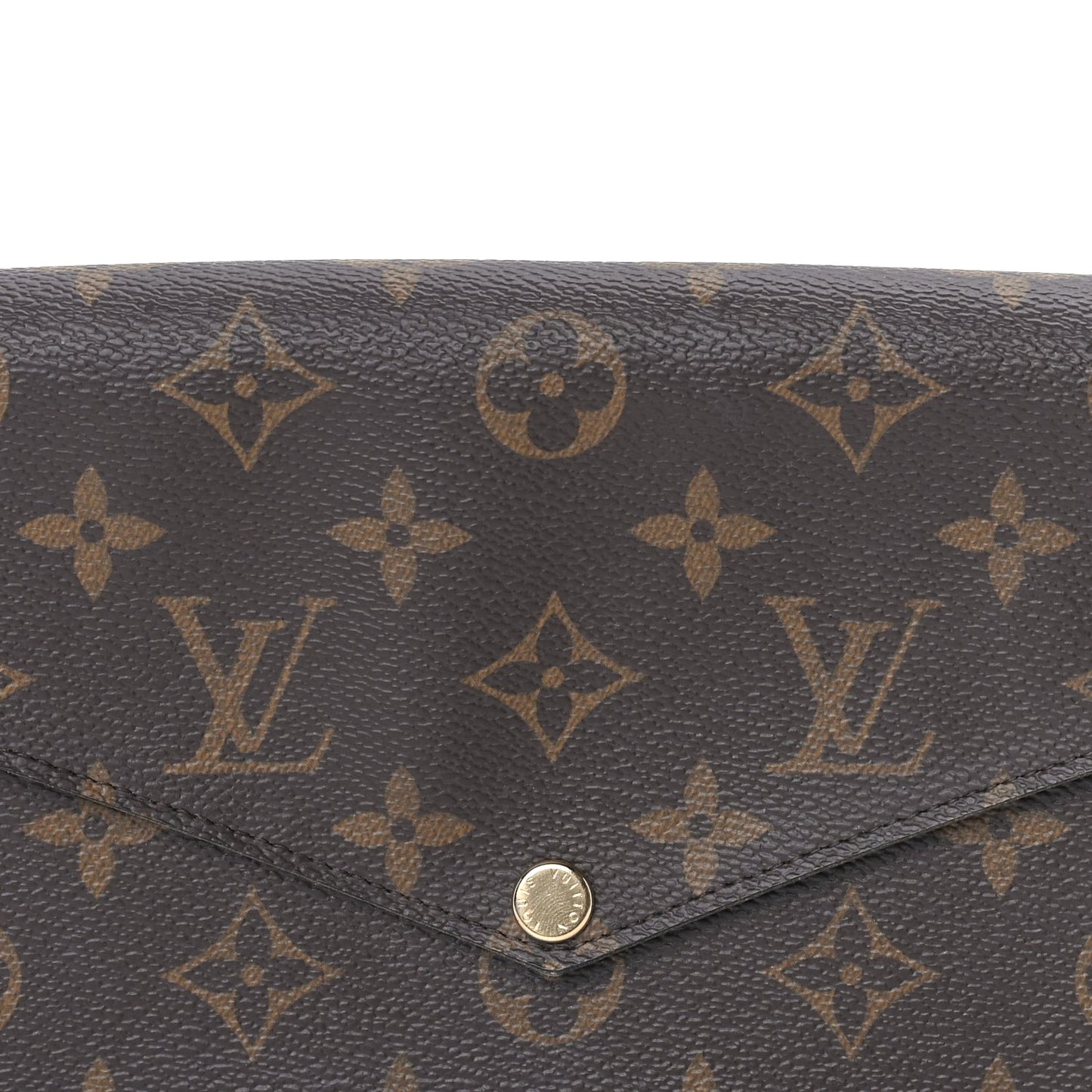 Louis Vuitton Monogram Pochette Felicie Chain Wallet  Fuchsia