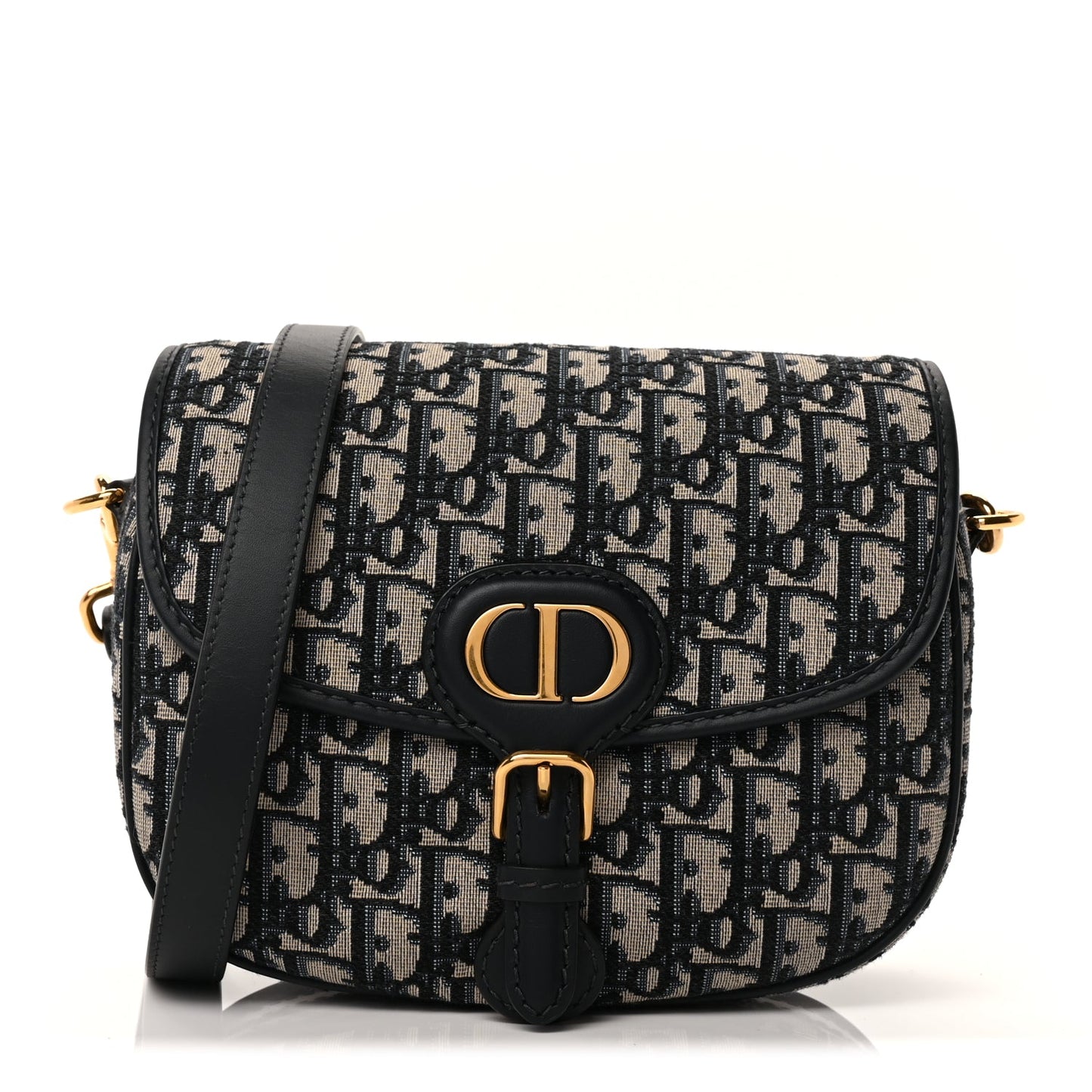 Christian Dior Oblique Medium Bobby Flap Blue