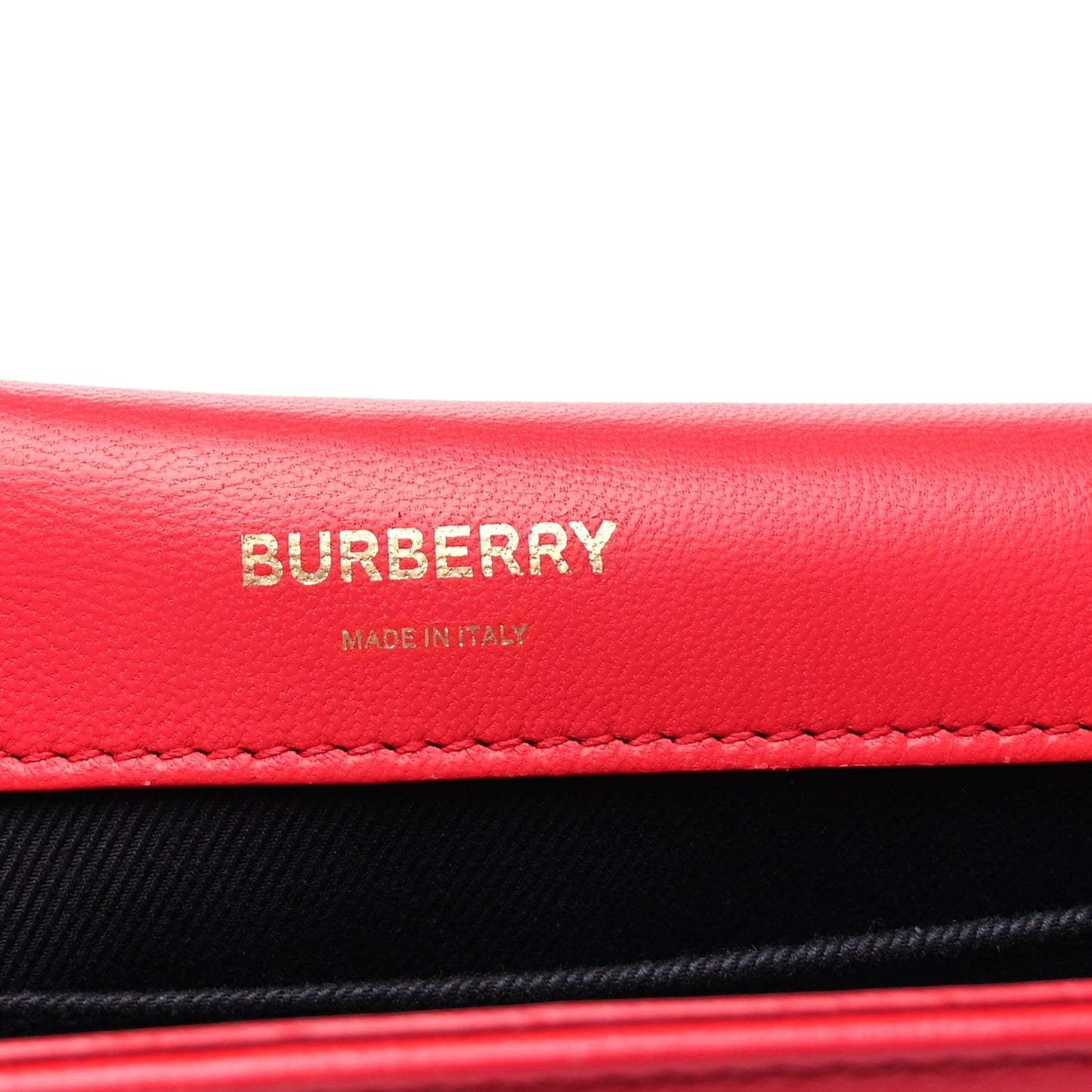 Burberry Lambskin Quilted Small Lola Bag Red