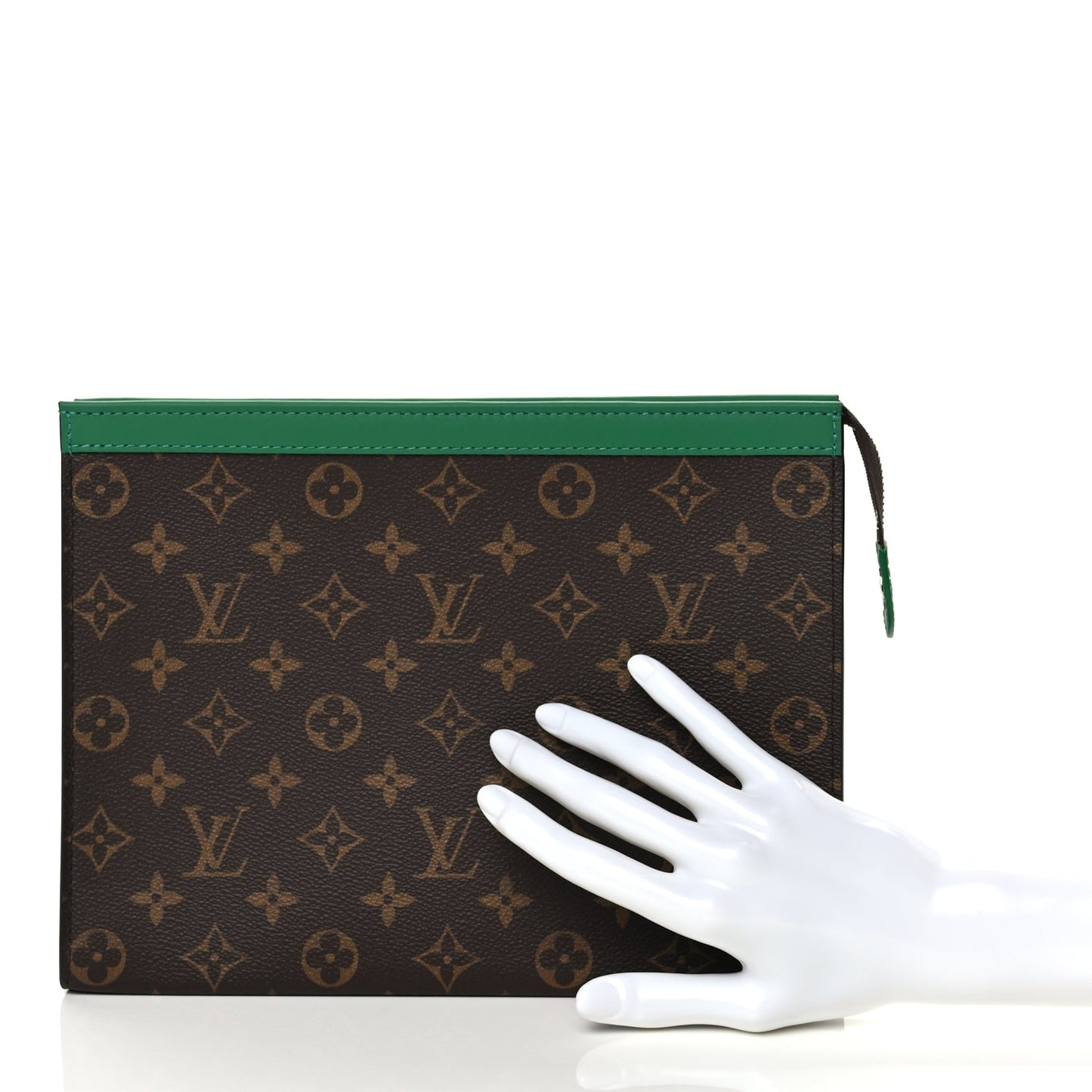 Louis Vuitton Monogram Macassar Pochette Voyage MM Borneo Green
