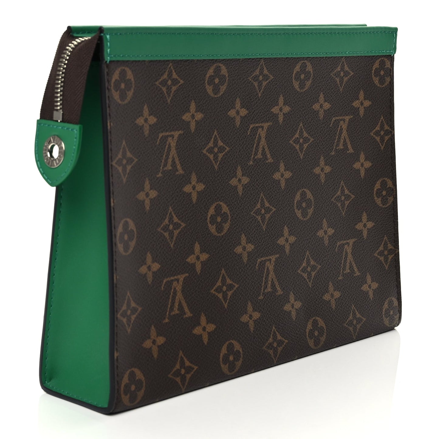 Louis Vuitton Monogram Macassar Pochette Voyage MM Borneo Green
