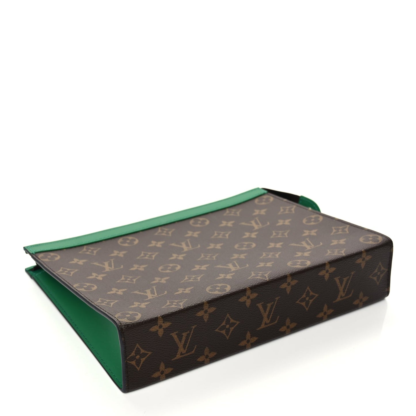 Louis Vuitton Monogram Macassar Pochette Voyage MM Borneo Green
