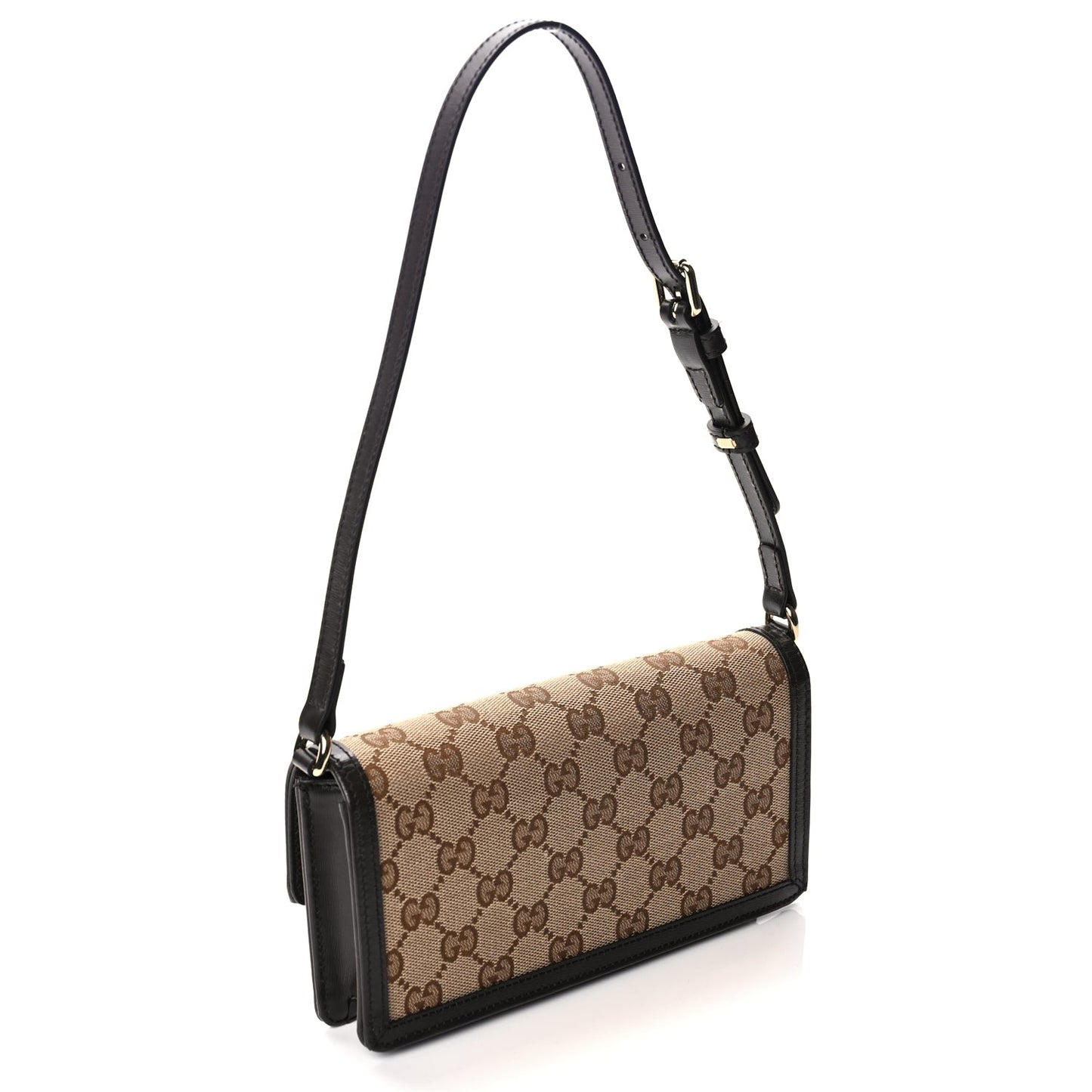 Gucci Monogram Mini Luce Shoulder Bag  Beige Ebony