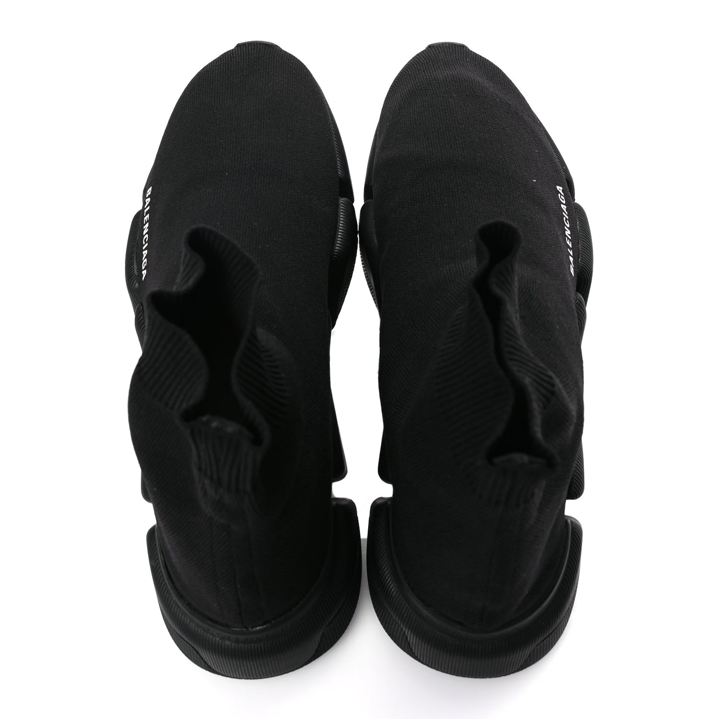 Balenciaga Technical 3D Recycled Knit Mens Speed 2.0 Sneakers Monocolor 43 Black