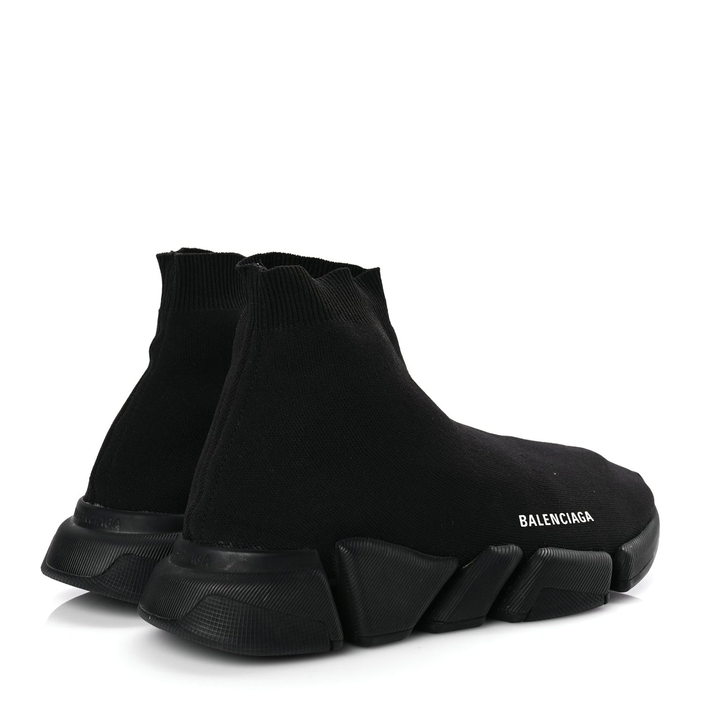 Balenciaga Technical 3D Recycled Knit Mens Speed 2.0 Sneakers Monocolor 43 Black