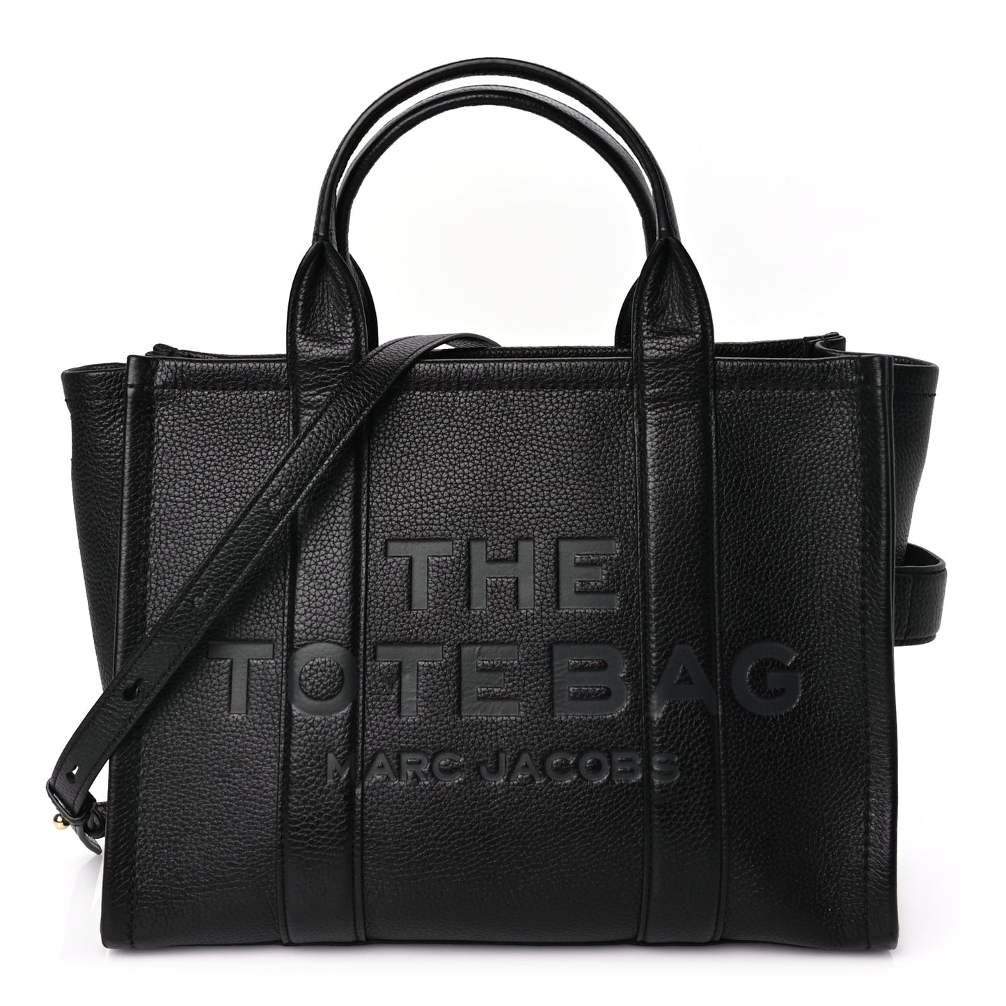 Marc Jacobs Grained Calfskin Medium The Tote Bag Black