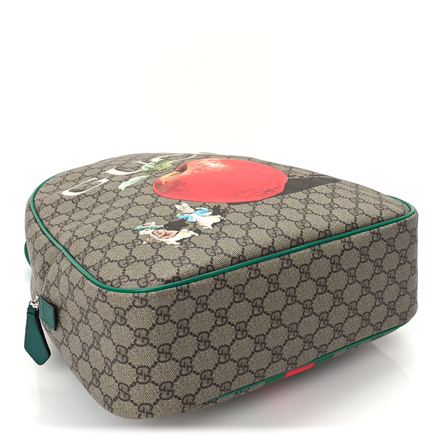 Gucci X Peter Rabbit GG Supreme Monogram Baseballs Web Childrens Backpack Green