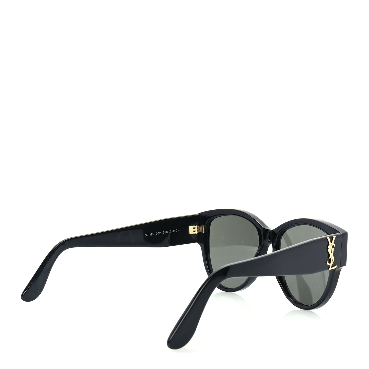 Saint Laurent Acetate Cateye Sunglasses SL M95 F  Black