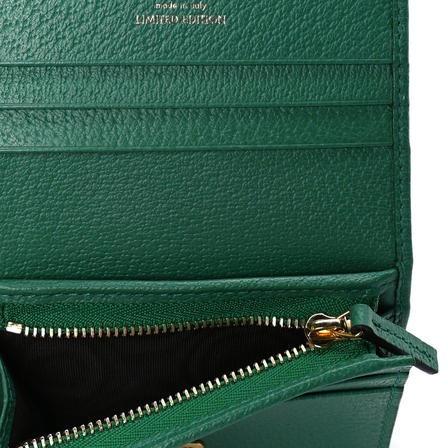 Gucci GG Supreme Monogram Flora Web Ophidia Card Case Green