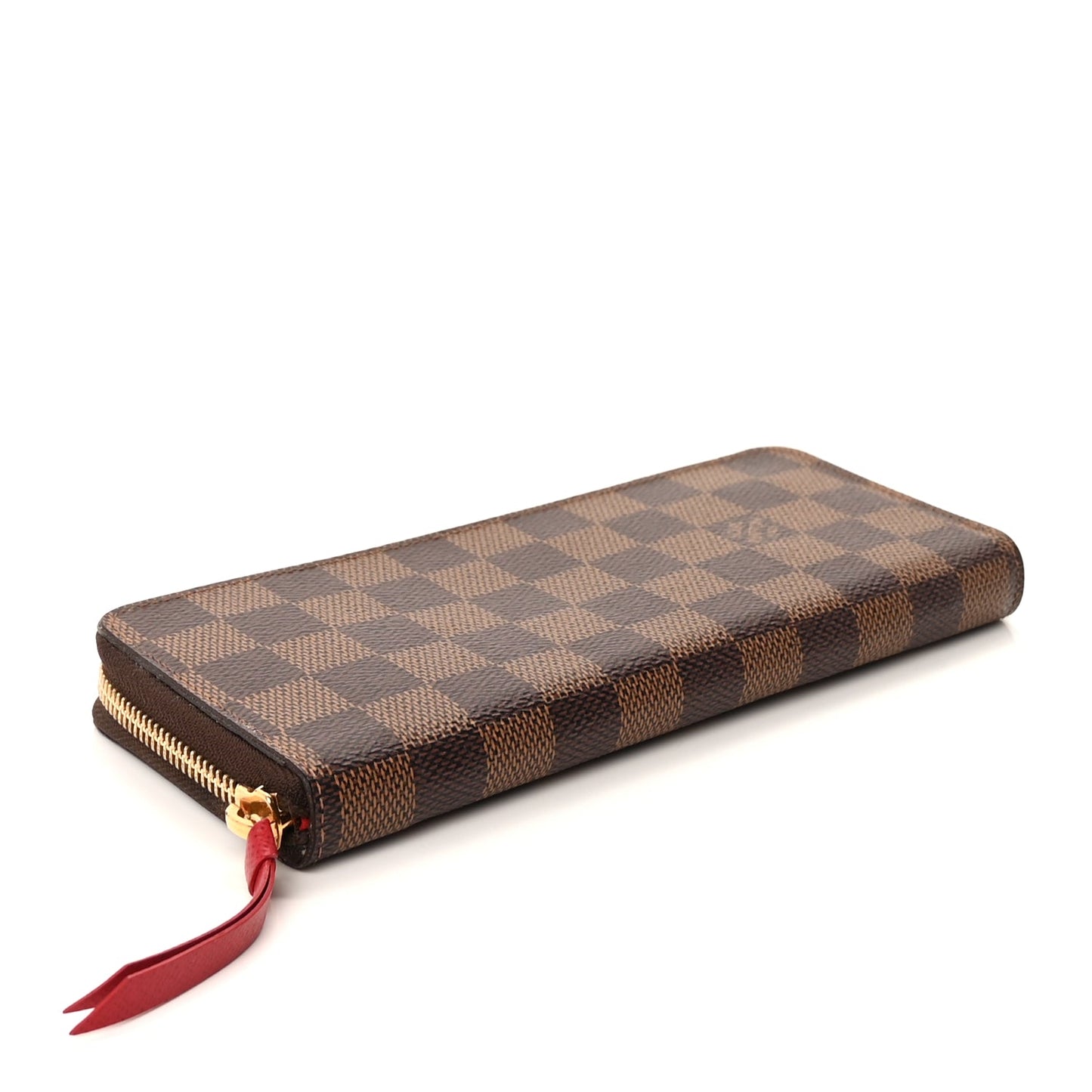 Louis Vuitton Damier Ebene Clemence Wallet Cherry