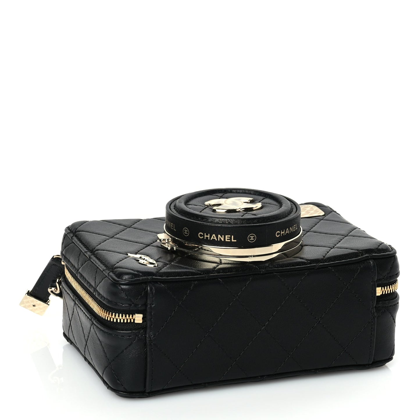Chanel Lambskin Quilted Coco Click Bag Black