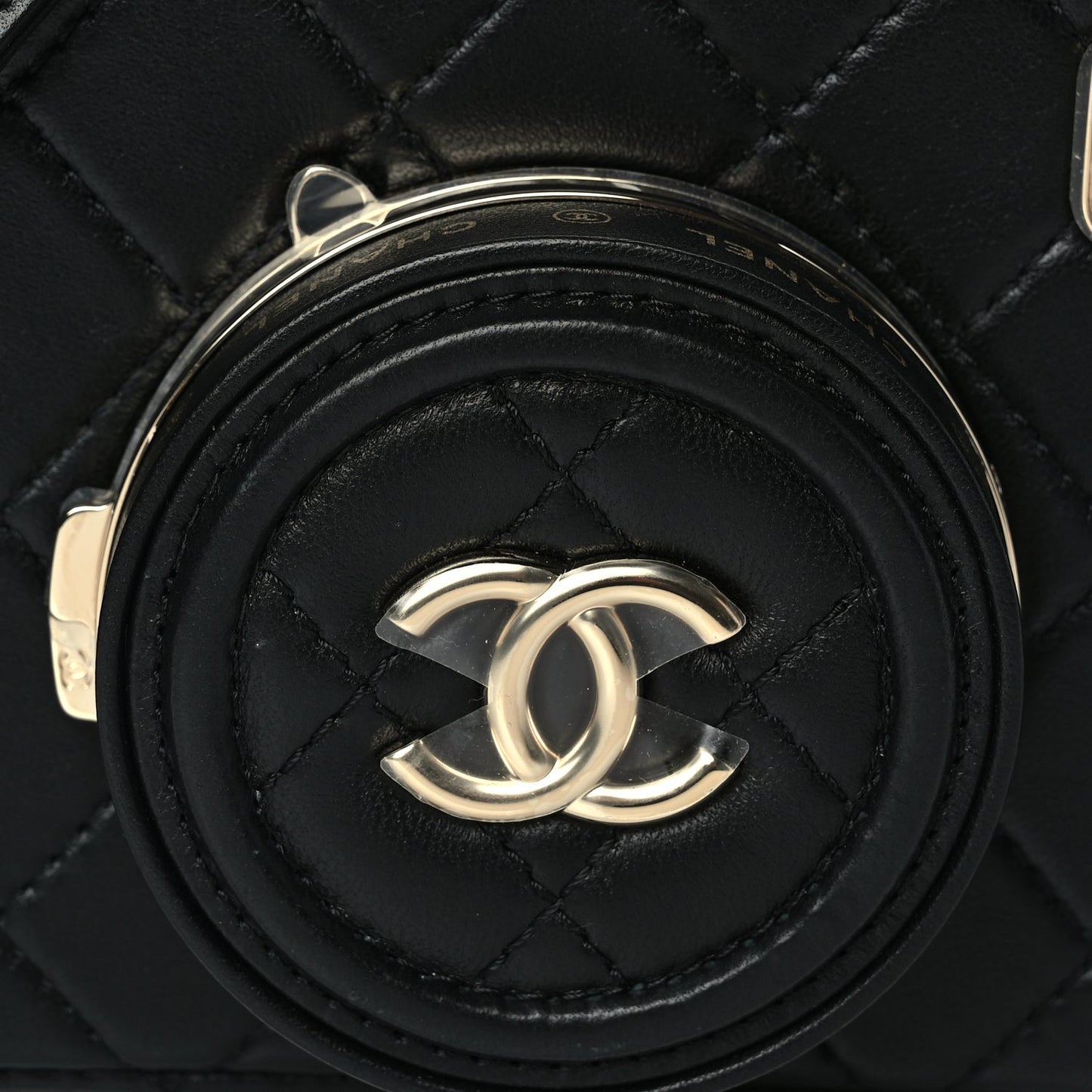 Chanel Lambskin Quilted Coco Click Bag Black
