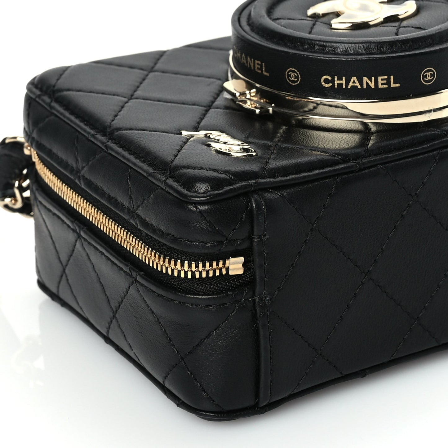 Chanel Lambskin Quilted Coco Click Bag Black