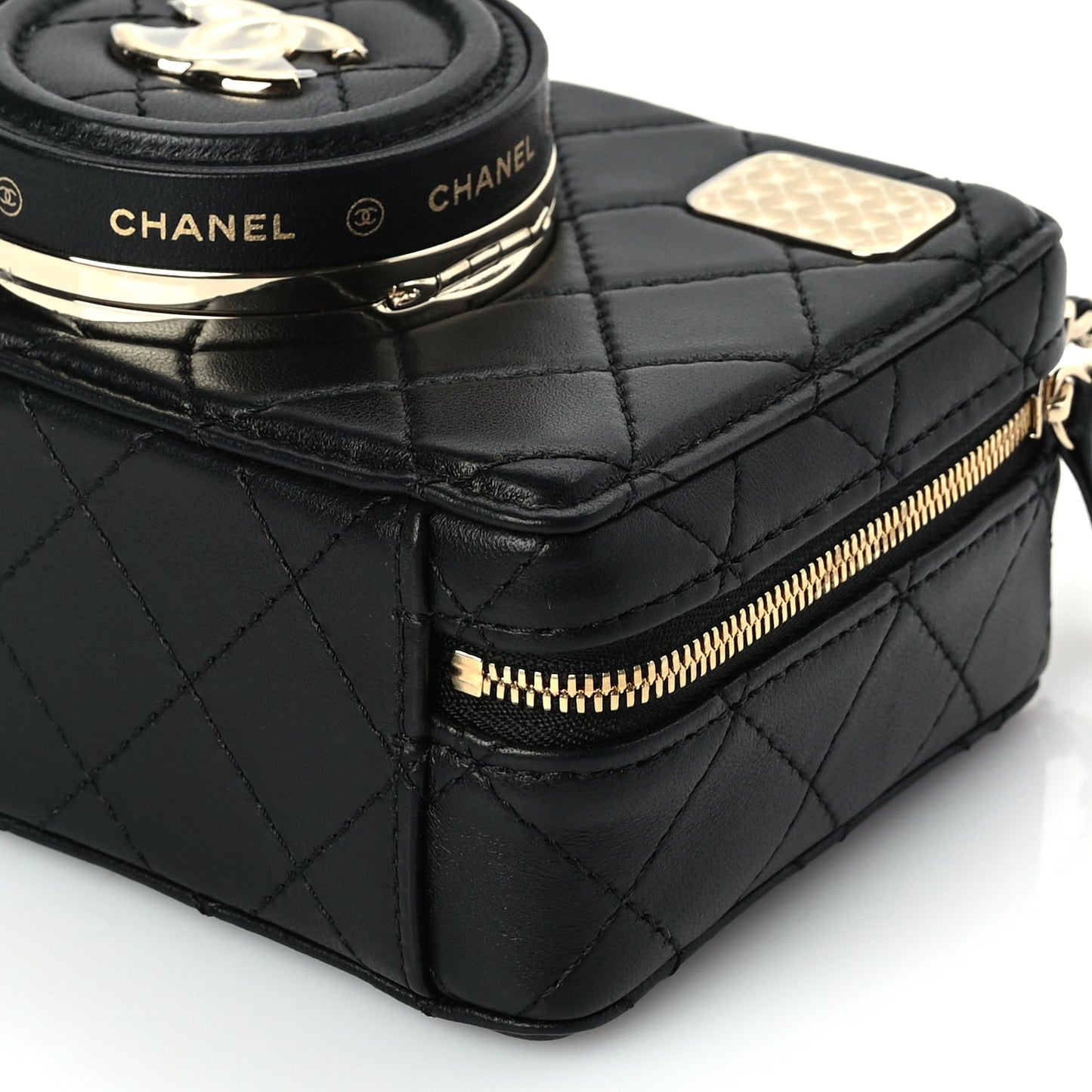 Chanel Lambskin Quilted Coco Click Bag Black