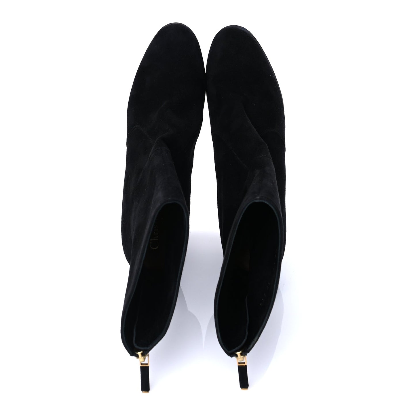 Christian Dior Suede D-rise Platform Ankle Boots 37.5 Black