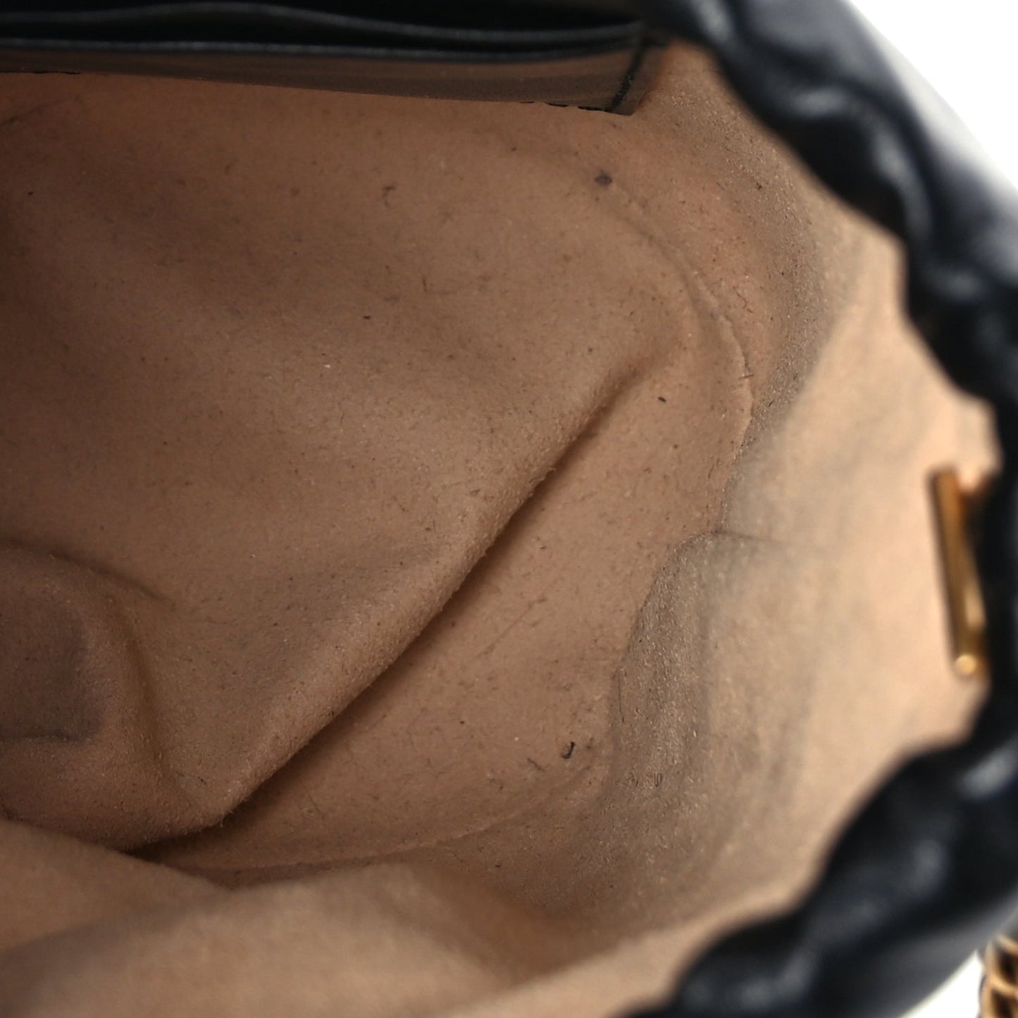 Gucci Calfskin Matelasse Mini GG Marmont 2.0 Bucket Bag Black
