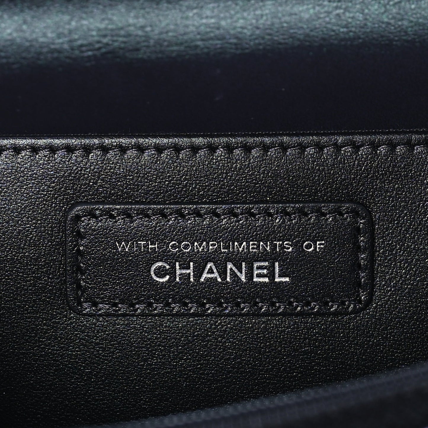 Chanel Iridescent Caviar Quilted Classic Pouch Clutch  Black