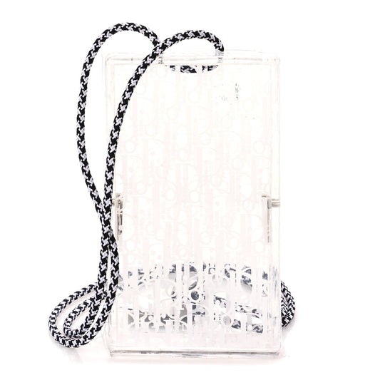 Christian Dior Plexiglass Vertical Pouch Translucent