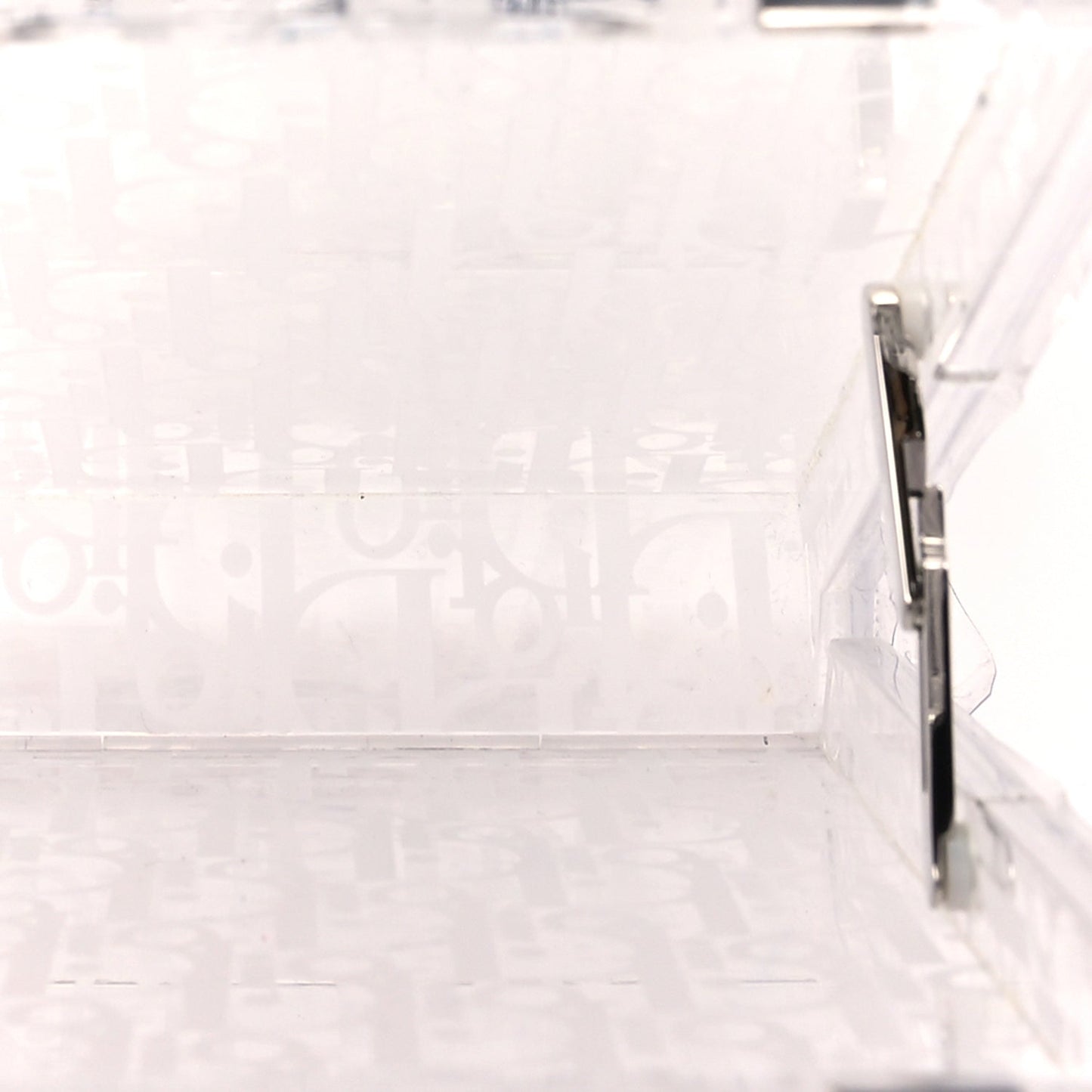 Christian Dior Plexiglass Vertical Pouch Translucent