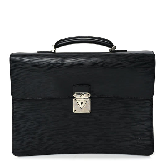 Louis Vuitton Epi Robusto 1 Compartment Briefcase  Black