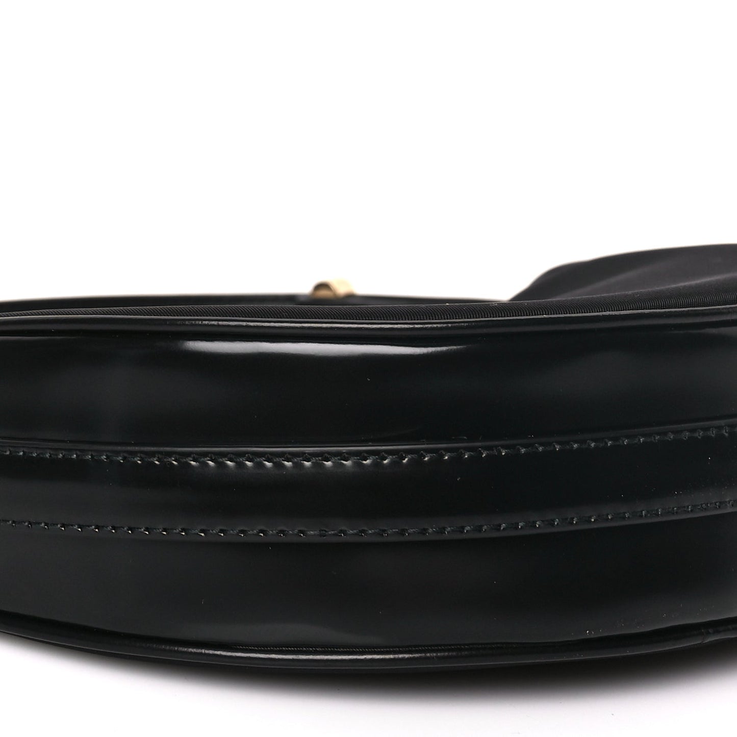 Prada Re-Nylon Spazzolato Mini Arque Shoulder Bag Black