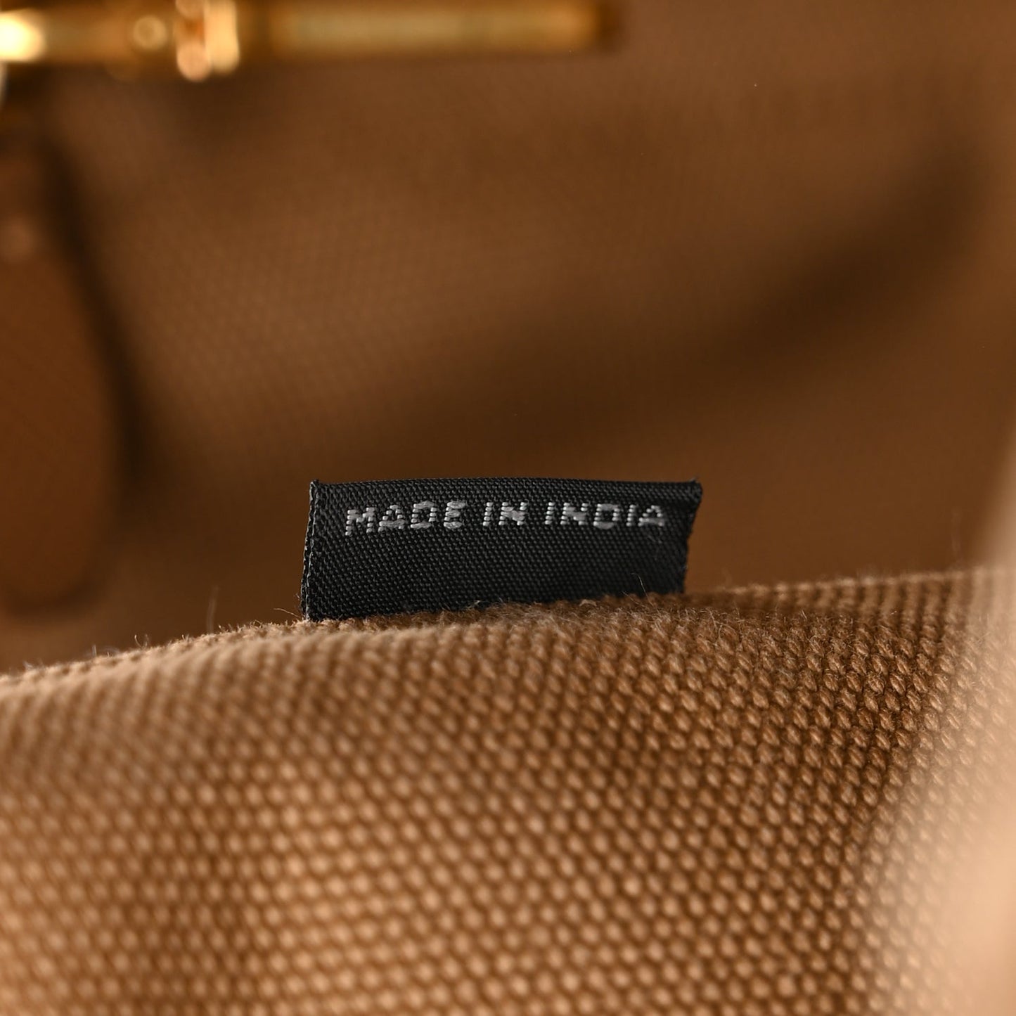 Prada Canapa Large Logo Tote Tabacco