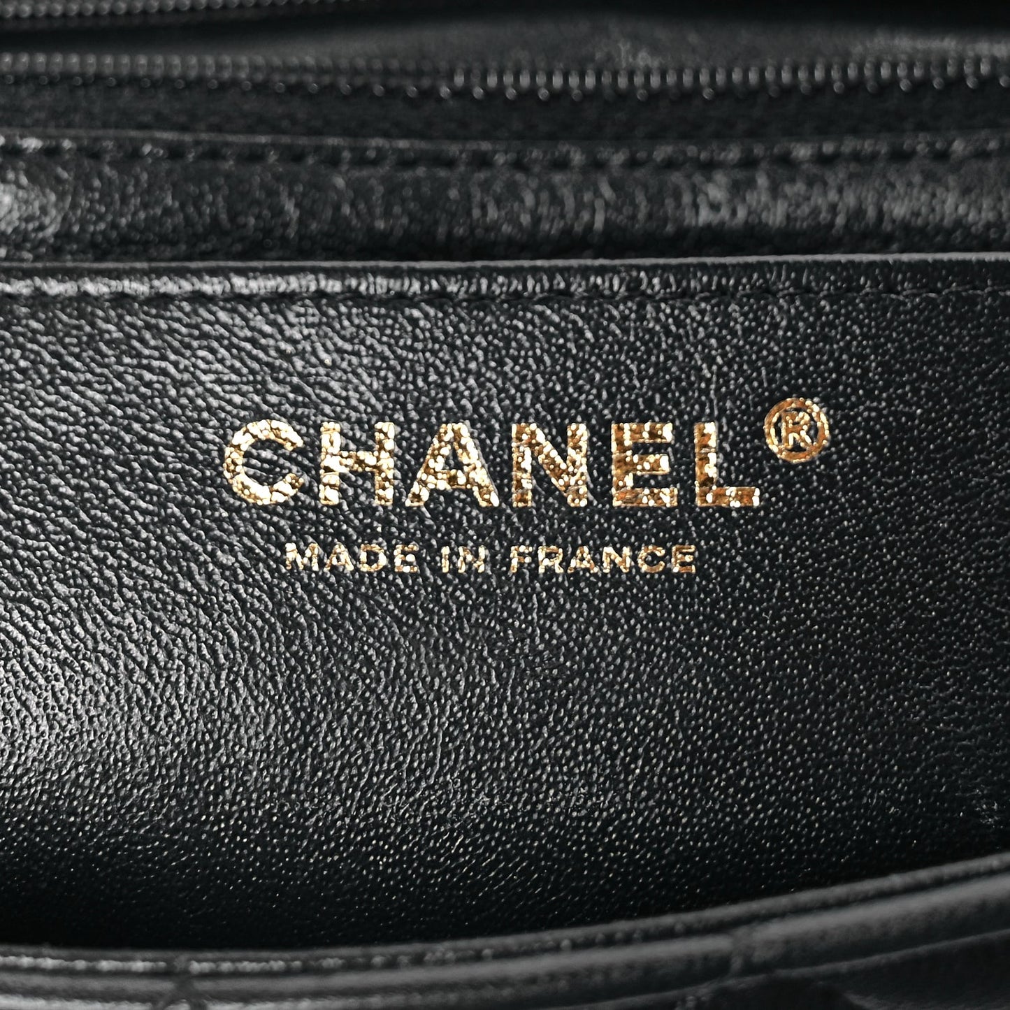 Chanel Lambskin Quilted Mini Rectangular Flap Black