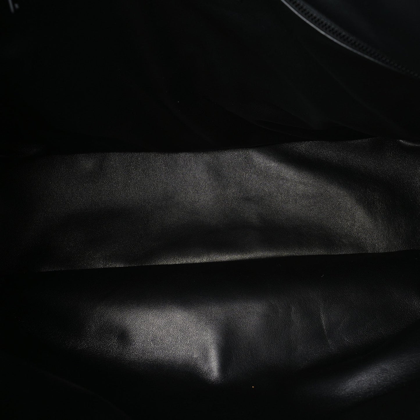 Saint Laurent Lambskin Wide Puffer Tote Black