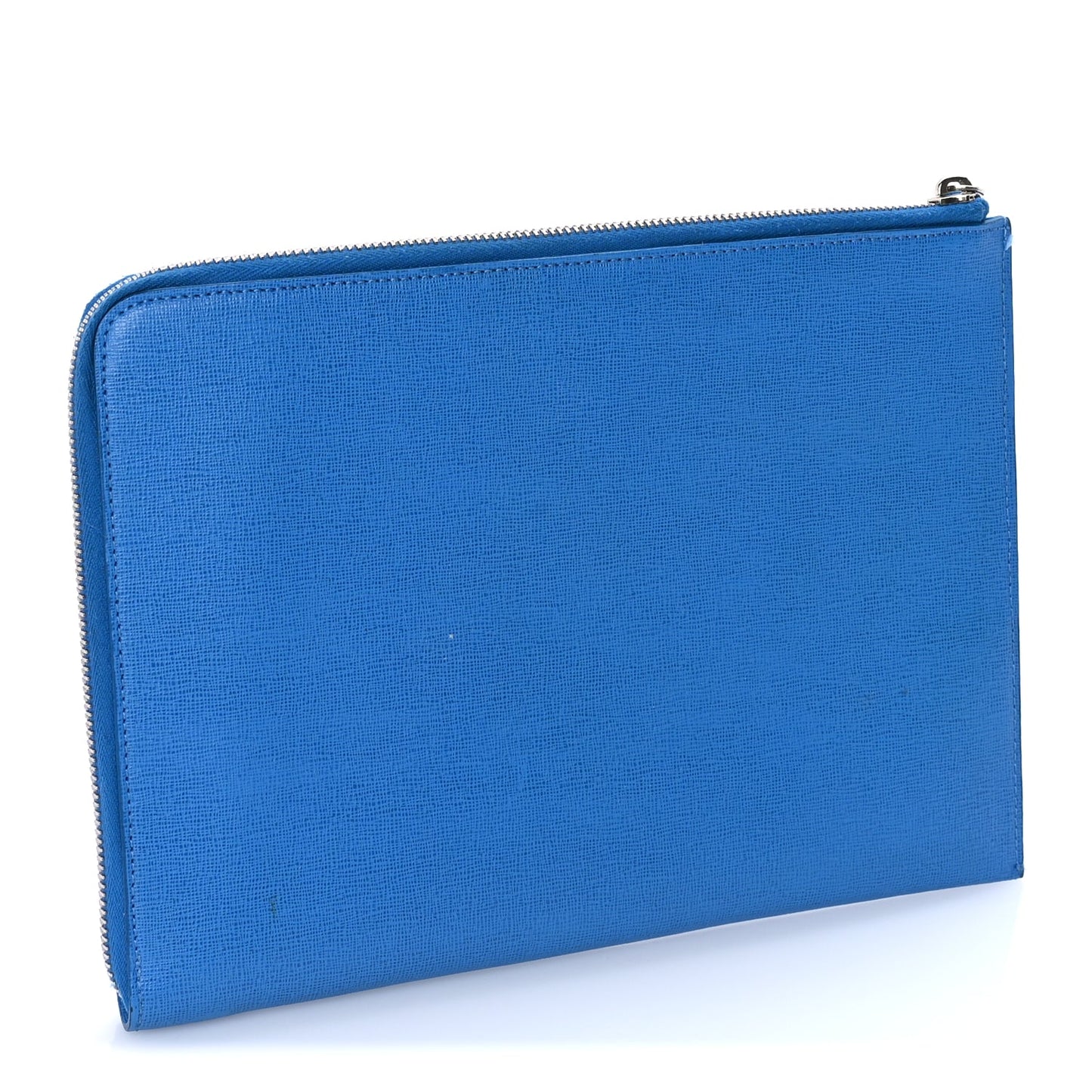 Fendi Vitello Elite Crystal Eye Monster Zip Pouch Royal Blue Papavero Multicolor