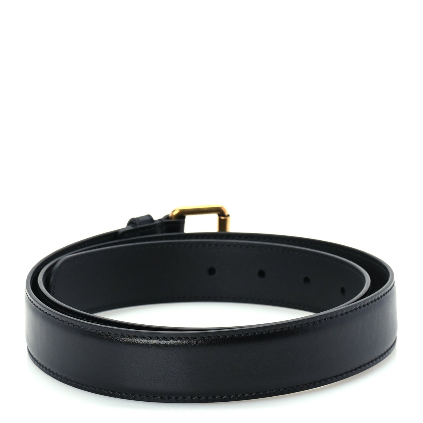 Gucci Calfskin Buckle Belt 90 36 Black
