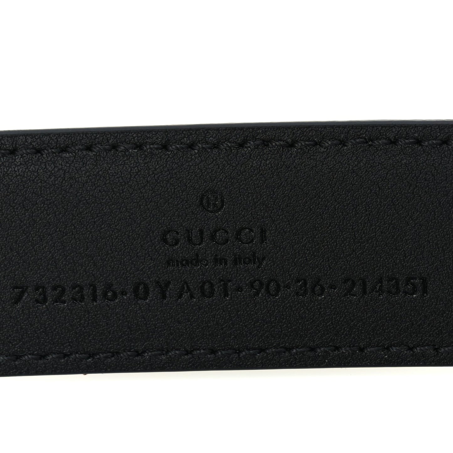 Gucci Calfskin Buckle Belt 90 36 Black
