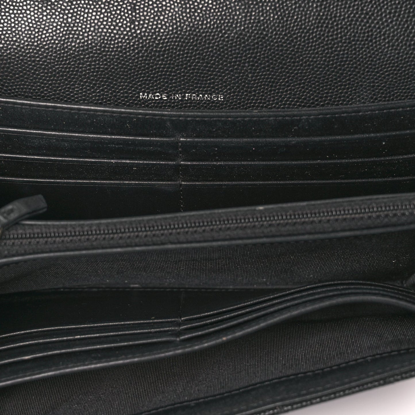 Chanel Caviar Quilted Long Boy Flap Wallet Black