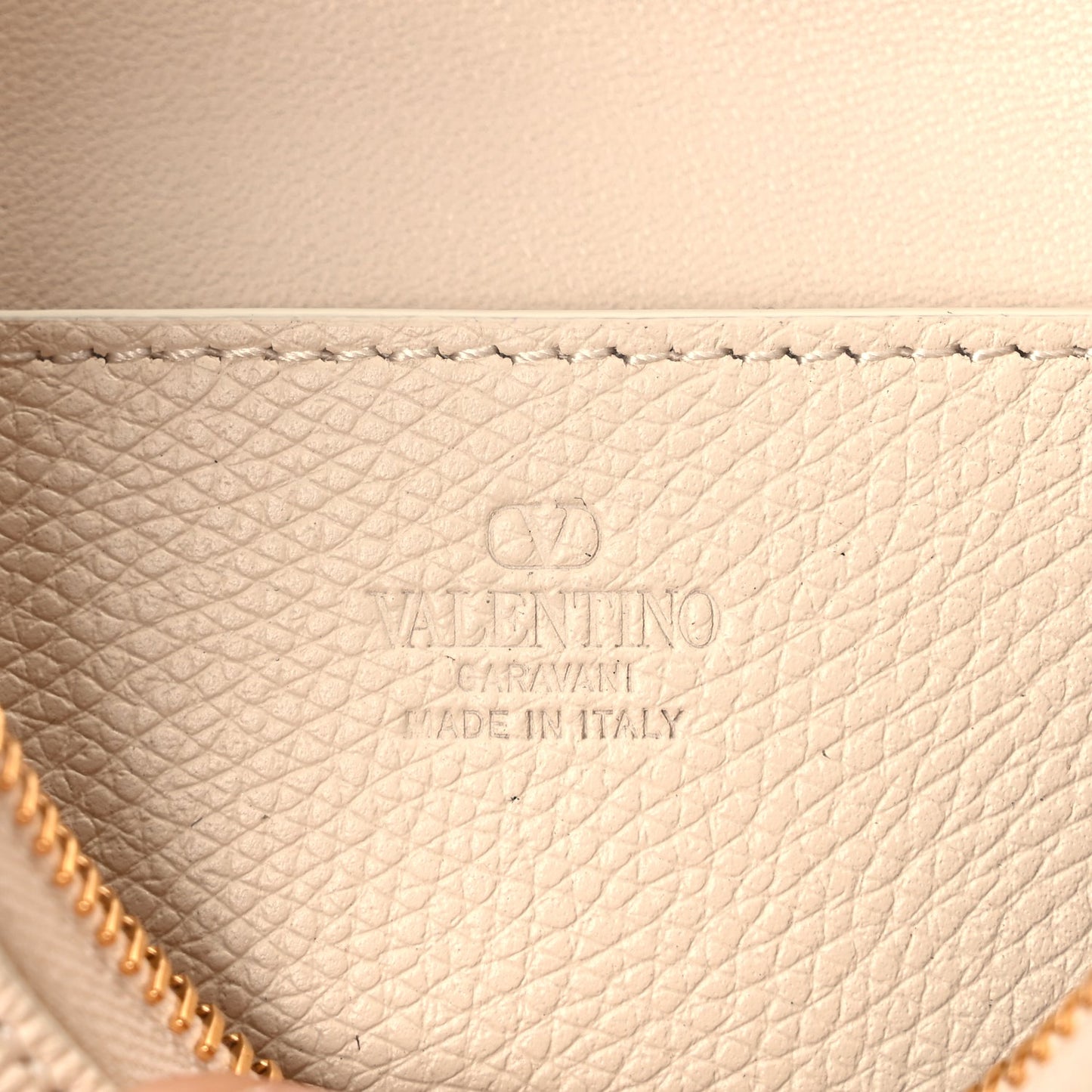 Valentino Grainy Calfskin Mini Vlogo Signature Hobo Bag Light Ivory