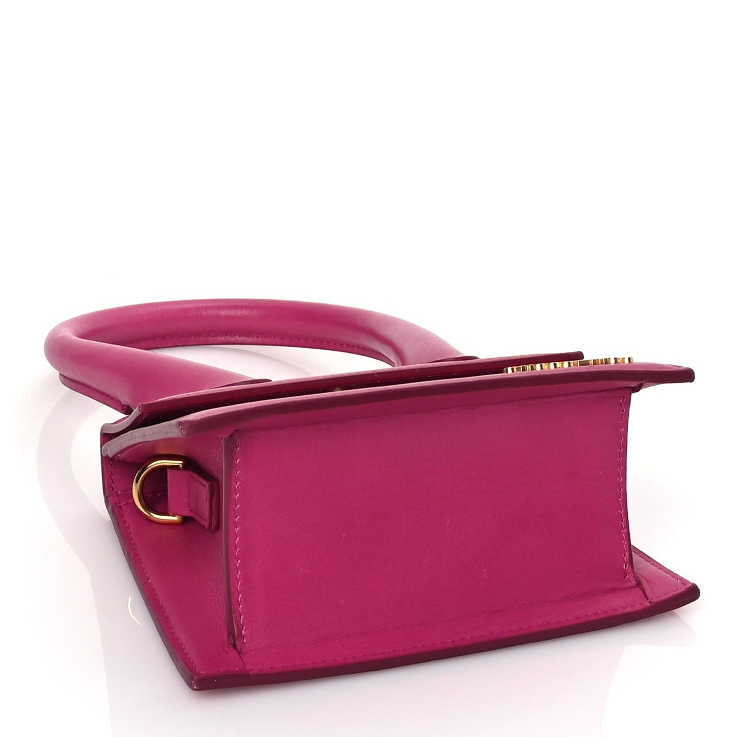 Jacquemus Smooth Calfskin Le Chiquito Moyen Dark Pink